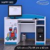 Psací stůl Happy B02 - super lokomotiva (Barva bílá)
