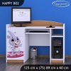 Psací stůl Happy B02 - super zajíček (Barva bílá)
