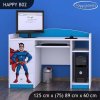 Psací stůl Happy B02 - super man (Barva bílá)