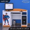 Psací stůl Happy B02 - super man (Barva bílá)