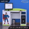 Psací stůl Happy B02 - super man (Barva bílá)
