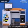 Psací stůl Happy B02 - usměvavá včelka (Barva bílá)