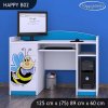 Psací stůl Happy B02 - usměvavá včelka (Barva bílá)
