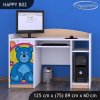Psací stůl Happy B02 - veselý medvídek (Barva bílá)