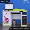 Psací stůl Happy B02 - začarovaný domeček (Barva bílá)