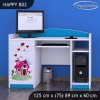 Psací stůl Happy B02 - začarovaný domeček (Barva bílá)