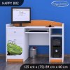 Psací stůl Happy B02 - zelené auto (Barva bílá)