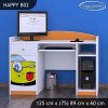 Psací stůl Happy B02 - žluté auto (Barva bílá)