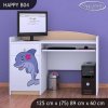 Psací stůl Happy B04 - delfín (Barva bílá)