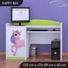 Psací stůl Happy B04 - jednorožec (Barva bílá)