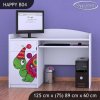 Psací stůl Happy B04 - barevný želvík (Barva bílá)