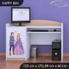 Psací stůl Happy B04 - princ a princezna (Barva bílá)