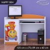 Psací stůl Happy B04 - lokomotiva (Barva bílá)