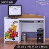Psací stůl Happy B04 - medvídek v červeném autě (Barva bílá)