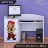 Psací stůl Happy B04 - pirát (Barva bílá)