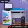 Psací stůl Happy B04 - slimák (Barva bílá)