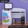 Psací stůl Happy B04 - slimák (Barva bílá)
