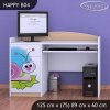 Psací stůl Happy B04 - slimák (Barva bílá)