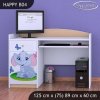 Psací stůl Happy B04 - sloník (Barva bílá)