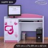 Psací stůl Happy B04 - padající srdce (Barva bílá)