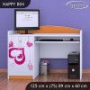 Psací stůl Happy B04 - padající srdce (Barva bílá)