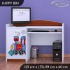 Psací stůl Happy B04 - super lokomotiva (Barva bílá)