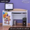 Psací stůl Happy B04 - šťastný medvídek (Barva bílá)