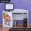 Psací stůl Happy B04 - šťastný medvídek (Barva bílá)