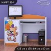 Psací stůl Happy B04 - šťastný medvídek (Barva bílá)