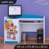 Psací stůl Happy B04 - šťastný medvídek (Barva bílá)
