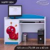 Psací stůl Happy B04 - veselá housenka (Barva bílá)
