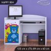 Psací stůl Happy B04 - veselý medvídek (Barva bílá)