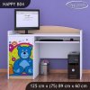 Psací stůl Happy B04 - veselý medvídek (Barva bílá)