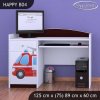 Psací stůl Happy B04 - hasičské auto (Barva bílá)
