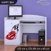 Psací stůl Happy B04 - závod F1 (Barva bílá)