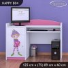 Psací stůl Happy B04 - zamilovaný skřítek (Barva bílá)