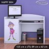 Psací stůl Happy B04 - zamilovaný skřítek (Barva bílá)