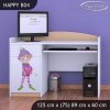 Psací stůl Happy B04 - zamilovaný skřítek (Barva bílá)