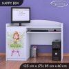 Psací stůl Happy B04 - zelená čarodějka (Barva bílá)