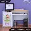 Psací stůl Happy B04 - zelená čarodějka (Barva bílá)