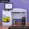 Psací stůl Happy B04 - žluté auto (Barva bílá)