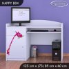 Psací stůl Happy B04 - žirafa (Barva bílá)