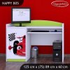Psací stůl Happy B05 - auto s vlajkou (Barva bílá)