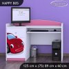 Psací stůl Happy B05 - pohádkové auto (Barva bílá)