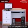 Psací stůl Happy B05 - bez motivu (Barva bílá)