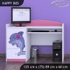 Psací stůl Happy B05 - delfín (Barva bílá)