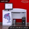 Psací stůl Happy B05 - delfín (Barva bílá)