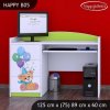 Psací stůl Happy B05 - medvídci s balónky (Barva bílá)