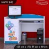 Psací stůl Happy B05 - medvídci s balónky (Barva bílá)