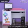Psací stůl Happy B05 - medvídci s balónky (Barva bílá)